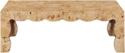Vassa - Burl Veneer Coffee Table - Simple Home Plus