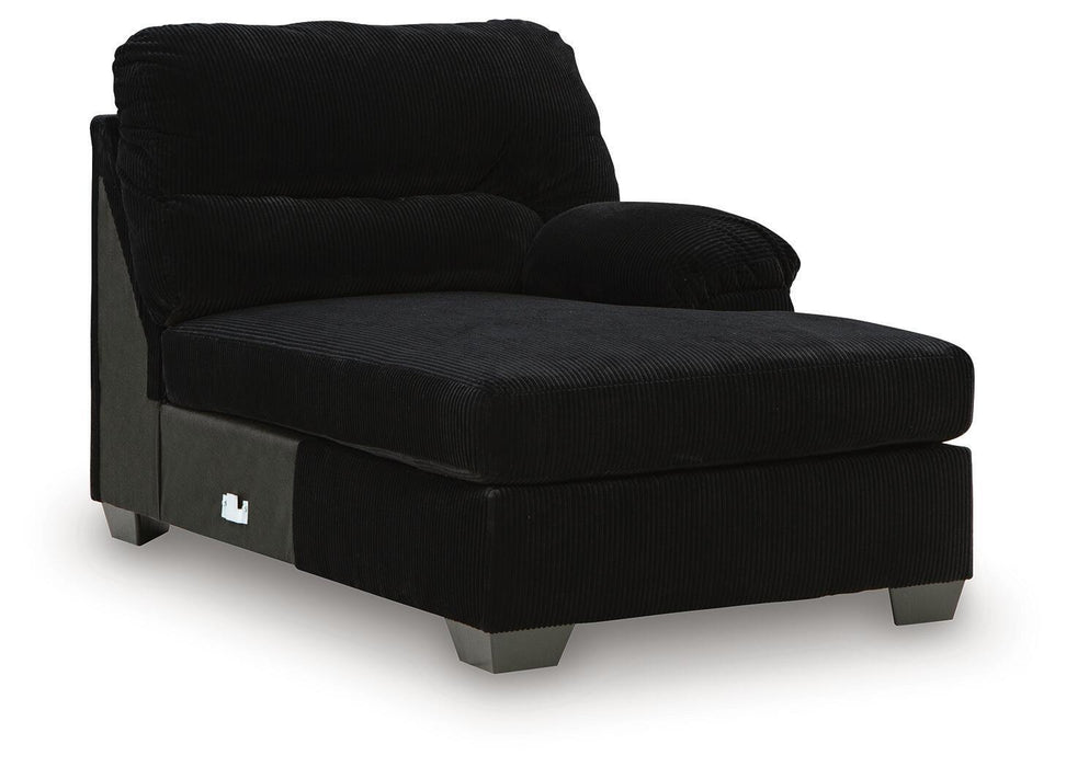 SimpleJoy - RAF Corner Chaise - Onyx - Simple Home Plus