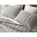 100% Linen - Full/Queen Linen Garment Washed Quilt Set - Gray - Simple Home Plus