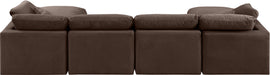 Indulge - Velvet 6 Piece Modular Double Chaise Sectional - Simple Home Plus