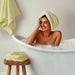 800GSM - 8 Piece Antimicrobial Towel Set - Yellow - Simple Home Plus