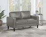Ruth - Upholstered Track Arm Loveseat - Simple Home Plus