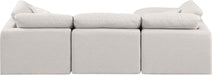 Indulge - Linen 4 Piece Modular Sectional With Chaise - Simple Home Plus