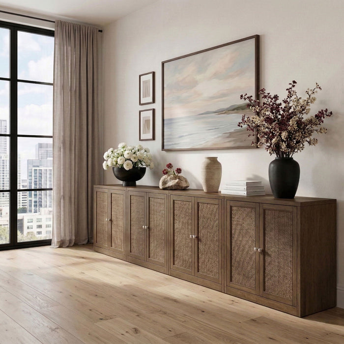 Vero - Solid Wood And Oak Venee Sideboard/Buffet - Simple Home Plus