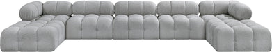 Ames - 7 Piece Fabric Modular U-Shaped Sectional - Simple Home Plus