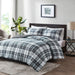 Parkston - Twin 3M Scotchgard Down Alternative All Season Comforter Set - Black / White - Simple Home Plus