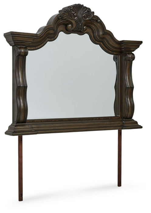Maylee - Bedroom Mirror - Dark Brown - Simple Home Plus