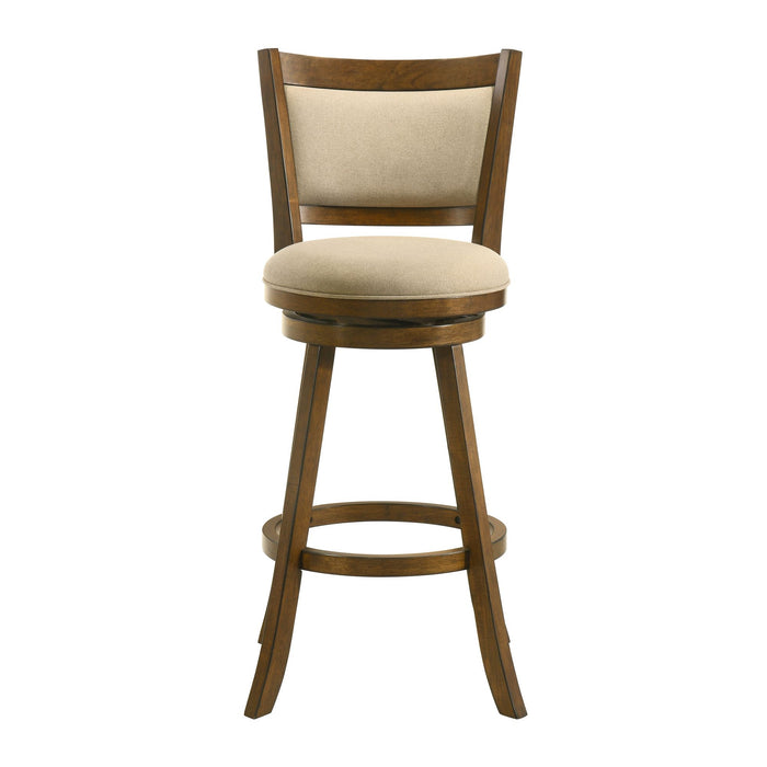 Aiden - Modern Farmhouse Swivel Wood Bar Height Kitchen Bar Stool - Simple Home Plus
