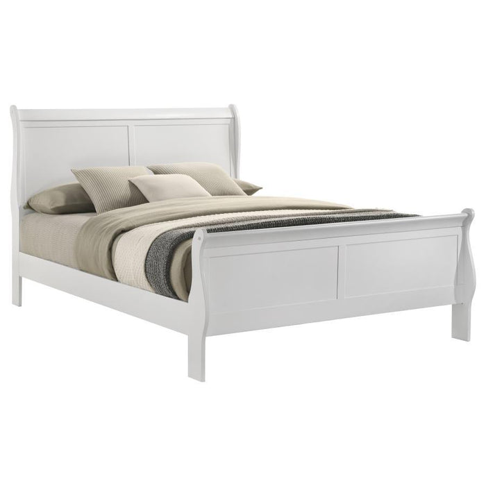Louis Philippe - Sleigh Panel Bed - Simple Home Plus