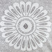 Sofia - Embroidered Decorative Square Pillow - Gray - Simple Home Plus