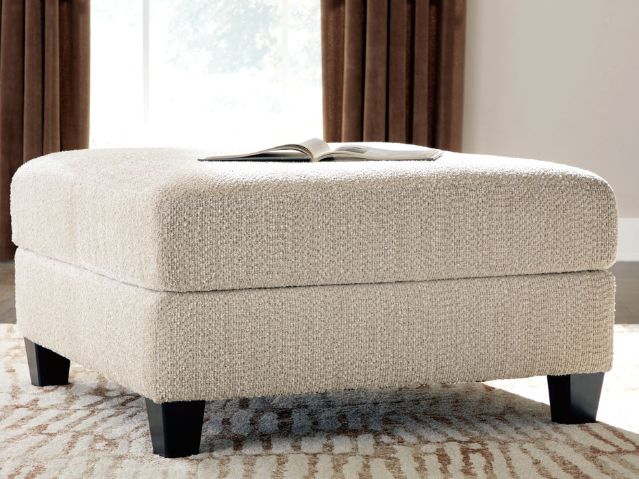 Steelwater Retreat - Oversized Accent Ottoman - Latte - Simple Home Plus