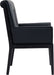 Gwendolyn - Faux Leather Dining Arm Chair With Black Frame - Simple Home Plus