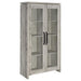 Alejo - 2 Door Engineered Wood Tall Cabinet - Gray Driftwood - Simple Home Plus