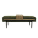 Perry - Cocktail Ottoman With Slide Tray - Green - Simple Home Plus