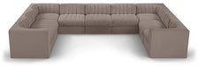 Rummi - Velvet Performance Fabric Upholstered 9 Piece Modular Sectional - Simple Home Plus