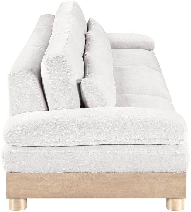 Turin - Chenille Fabric Upholstered Modular Sectional - White - Simple Home Plus