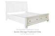 Robbinsdale - Queen Storage Footboard - Antique White - Simple Home Plus