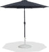 Fiji - Aluminum Patio Umbrella With Round White And Black Base - Simple Home Plus