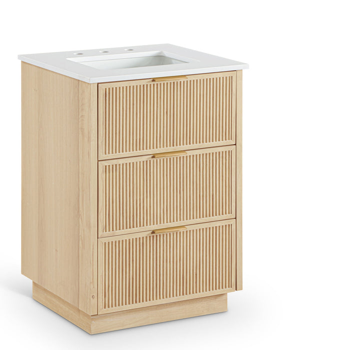 Willard - Engineered Stone And Solid Wood Bathroom Vanity - Simple Home Plus
