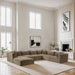 Shaggy - Fabric 7 Piece Modular U-Shaped Sectional With Ottoman - Simple Home Plus