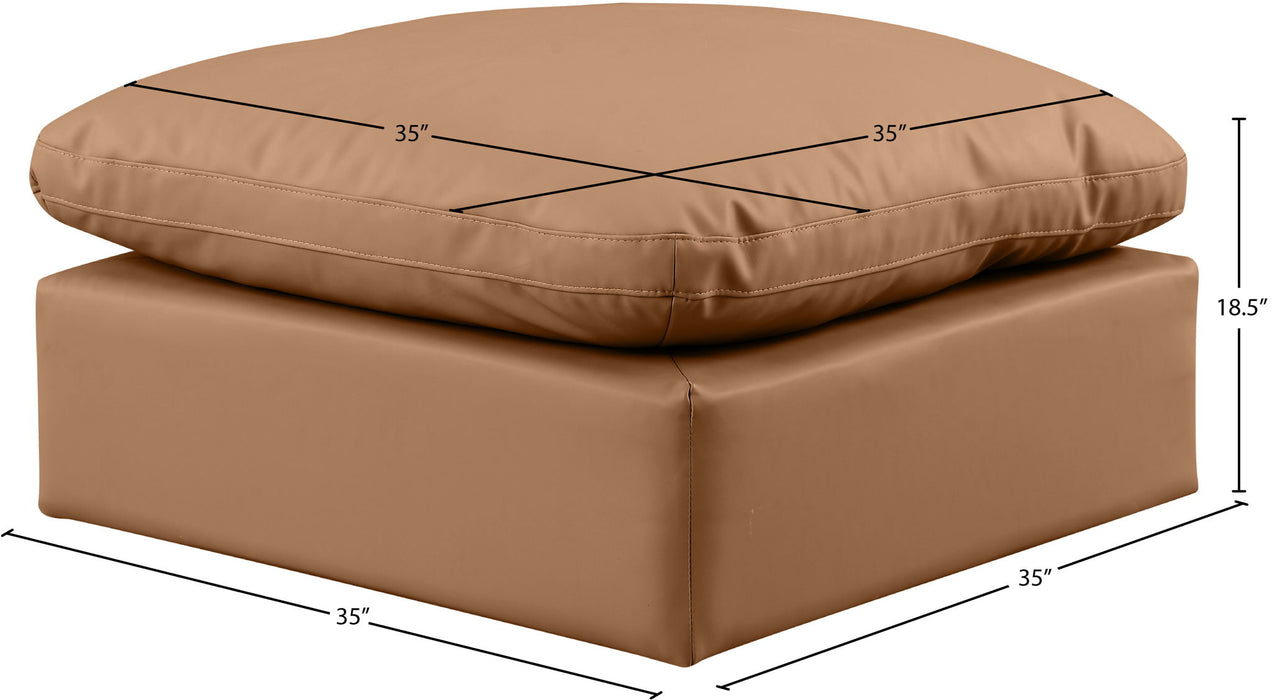 Indulge - Faux Leather Ottoman - Simple Home Plus