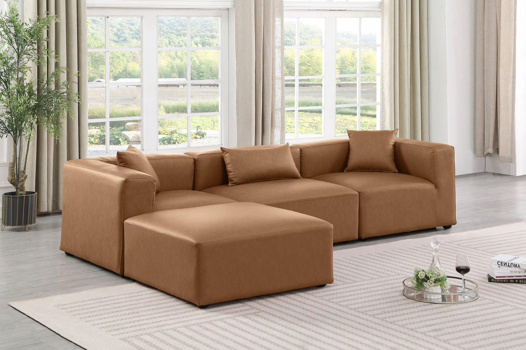 Cube - 4 Piece Modular Sectional With Chaise - Simple Home Plus