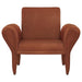 Liana - Upholstered Roll Arm Accent Armchair - Rust - Simple Home Plus