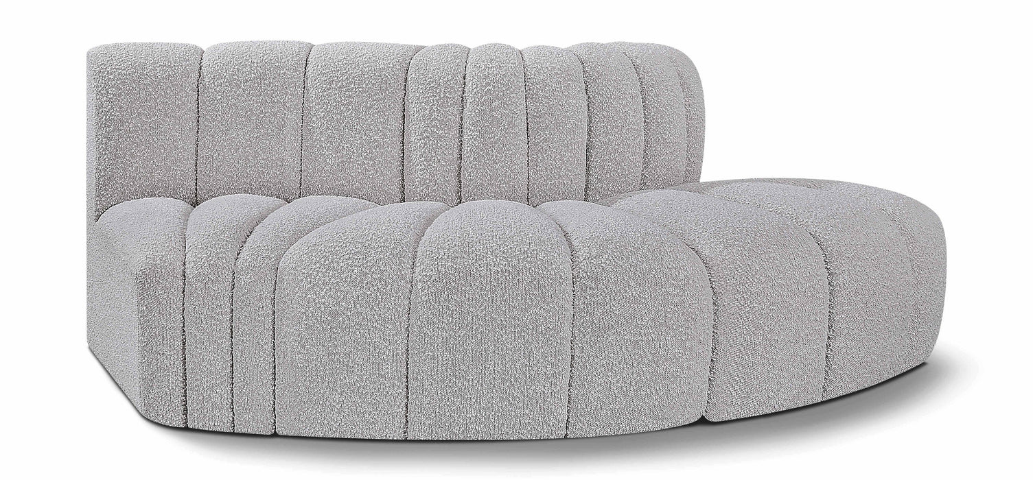 Arc - Boucle Fabric 3 Piece Modular Sofa - Simple Home Plus