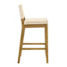 Yaneli - Contemporary Natural Wood Bar Height Kitchen Bar Stool - Simple Home Plus