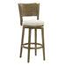Winsley - Coastal Modern Swivel Wood Bar Height Kitchen Bar Stool - Simple Home Plus