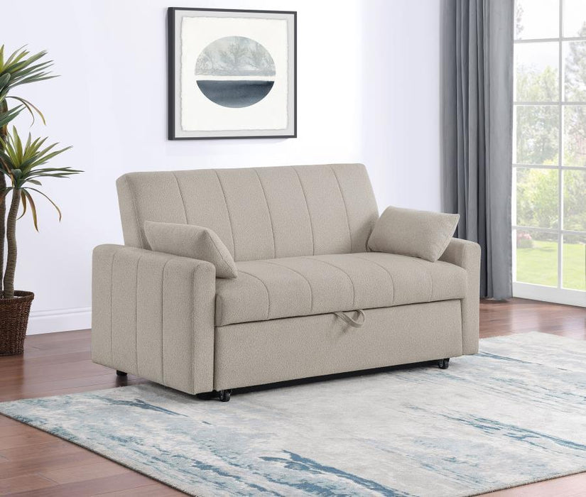 Portland - Boucle Upholstered Sleeper Sofa Bed - Simple Home Plus