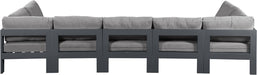 Nizuc - Outdoor Patio 7 Piece Modular Sectional With Gray Frame - Simple Home Plus