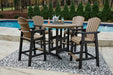 Fairen Trail - Black / Driftwood - 5 Pc. - Dining Set with 4 Chairs - Simple Home Plus