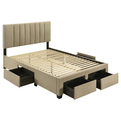 Wheatland - 4-Drawer Upholstered Storage Bed - Simple Home Plus