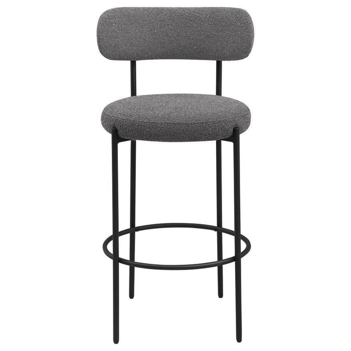 Viola - Boucle Upholstered Bar Stool (Set of 2) - Simple Home Plus
