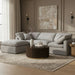 Indulge - Linen 4 Piece Modular Sectional With Chaise - Simple Home Plus