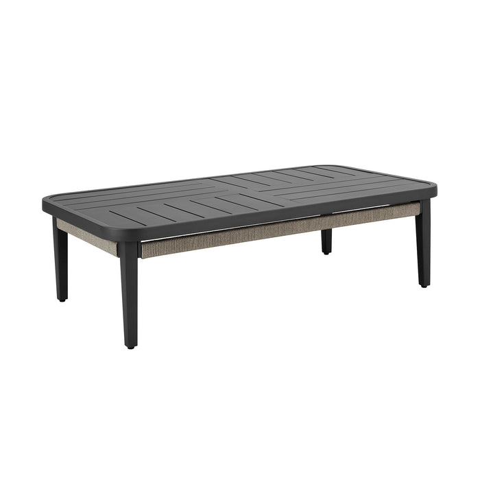 Zella - Rectangular Coffee Table - Charcoal / Light Gray - Simple Home Plus