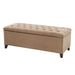 Shandra - Tufted Top Storage Bench - Sand - Simple Home Plus
