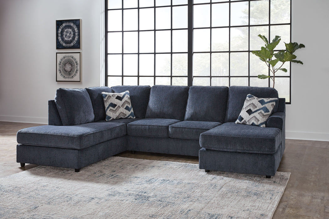 Albar Place - Sectional With Ottoman - Simple Home Plus