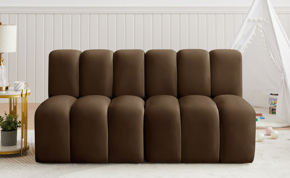 Arc - Velvet 2 Seats Modular Sofa - Simple Home Plus