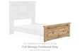 Makidern - Full Storage Footboard - Tan - Simple Home Plus