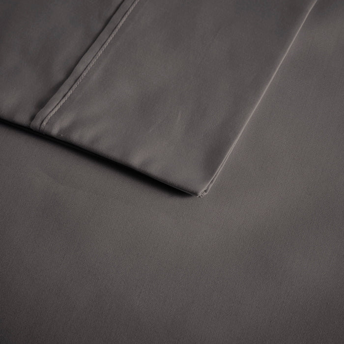 600 Thread Count - King Cooling Blend 4 Piece Sheet Set - Charcoal