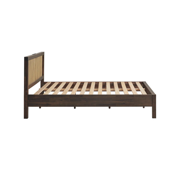 Mercer - Queen Bed - Brown / Bronze - Simple Home Plus