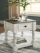 Havalance - White / Gray - Square End Table - Simple Home Plus