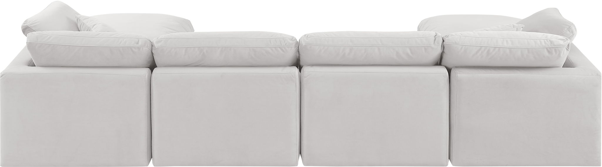 Indulge - Velvet 6 Piece Modular Double Chaise Sectional - Simple Home Plus