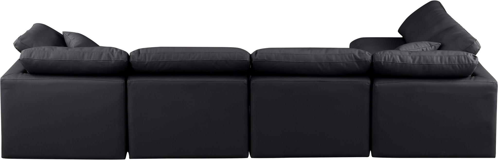 Indulge - Faux Leather 5 Piece Modular Sectional - Simple Home Plus