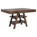 Dewey - 5 Piece Rectangular Dining Table Set - Walnut - Simple Home Plus