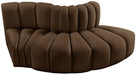 Arc - Velvet 3 Piece Modular Sofa - Simple Home Plus