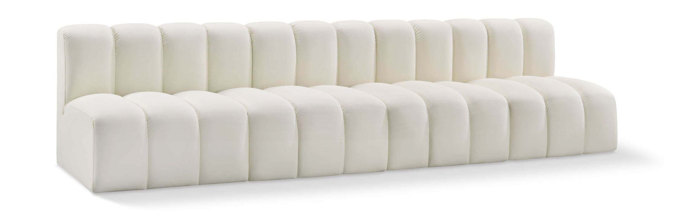 Arc - Faux Leather 4 Seats Modular Sofa - Simple Home Plus