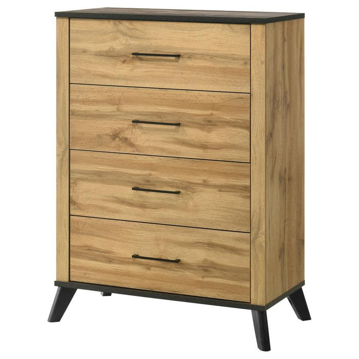 Kaywood - 4-Drawer Bedroom Chest Of Drawers - Natural Pine - Simple Home Plus